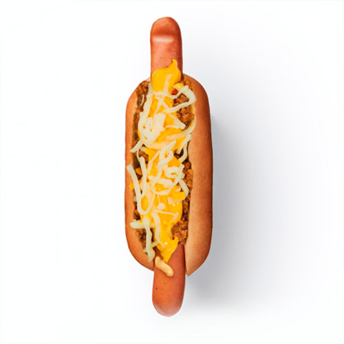 Perrito caliente con chili
