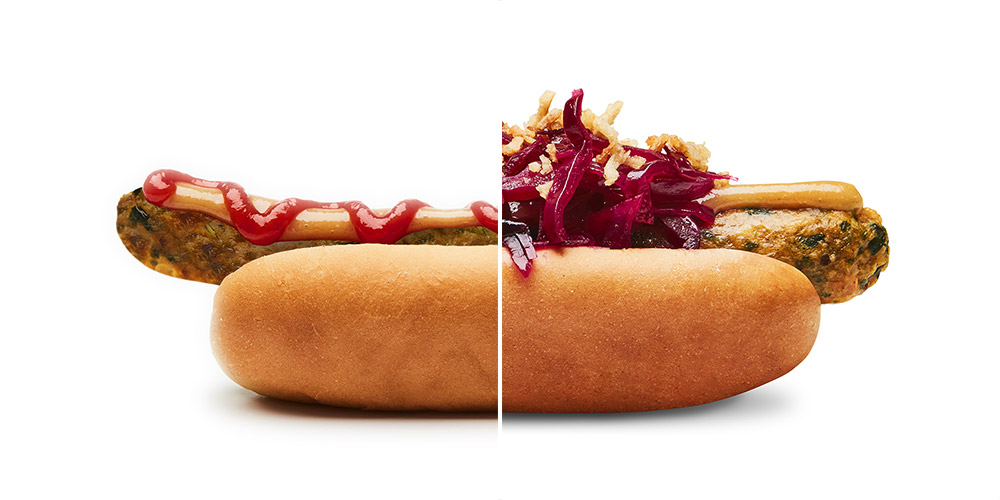 IKEA's veggie hot dog
