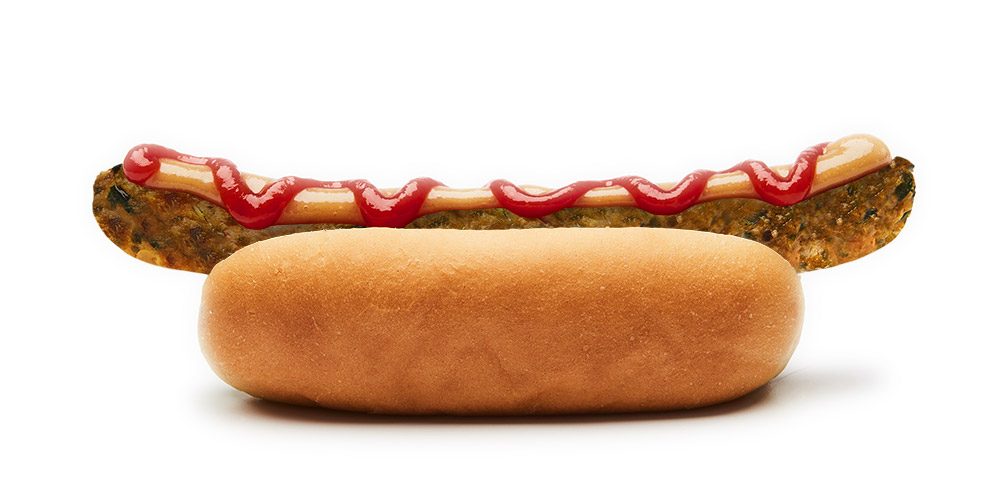 Hot dog vegetariano