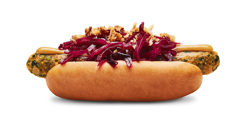 Hot dog vegetariano especial